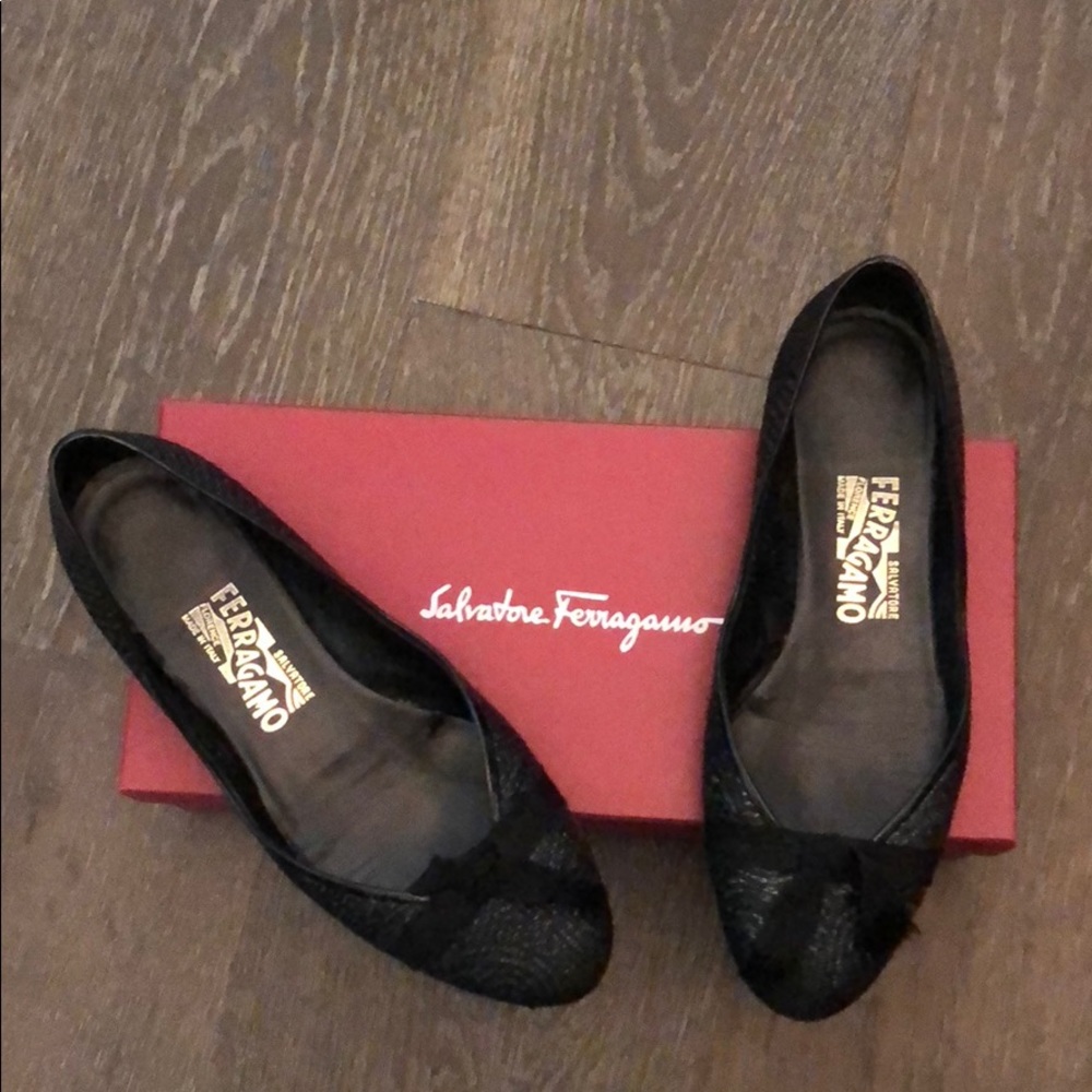 Salvatore Ferragamo Stampa Flats